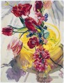 Frühlingsblumen Gelbe Vase JF Blumenschmuck